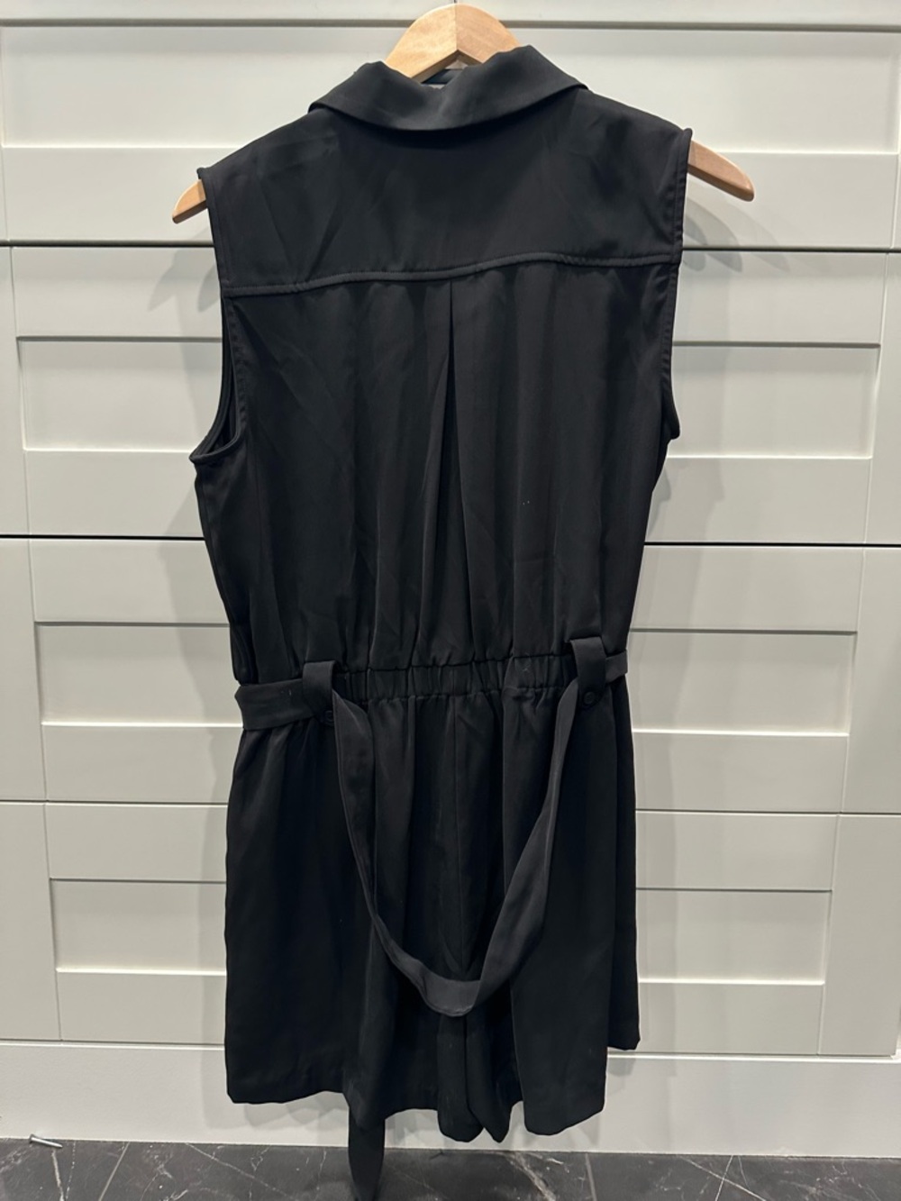 Skies Are Blue Black Romper with belt - Picture 5 of 5